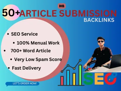 I will manually submit your article to high-quality directories for SEO boost