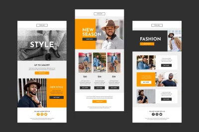 design mailchimp email newsletter template and mailchimp email marketing