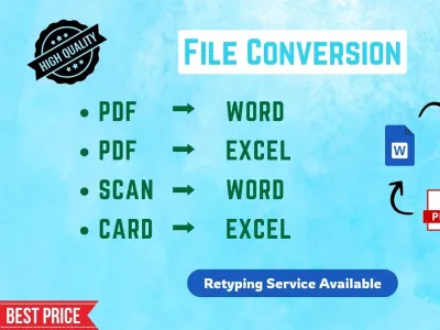 convert pdf file to word and retype scanned document