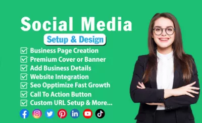 Perfect create and set up all social media accounts