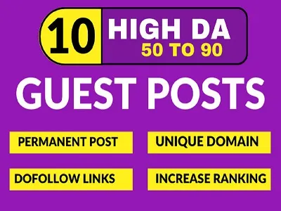 do 5 guest post with unique articles whitehat backlinks