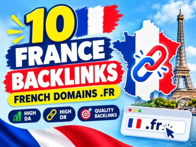 I Will Build 10 French Backlinks From .FR Domains for Your Website
