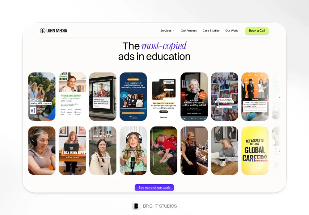 FRAMER WEBSITE FOR LURN MEDIA