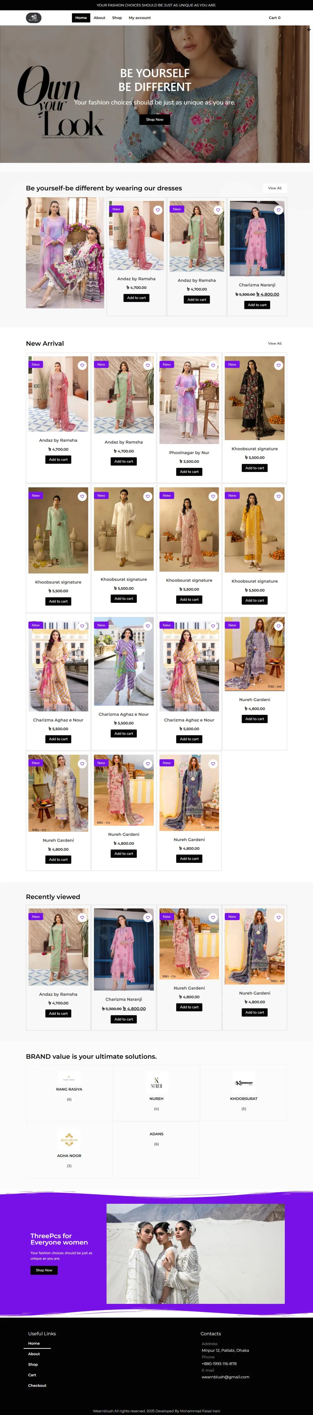 Ecommerce Project (Clothing)