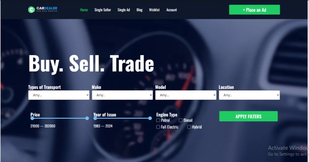 Car Rental Website (Booking)