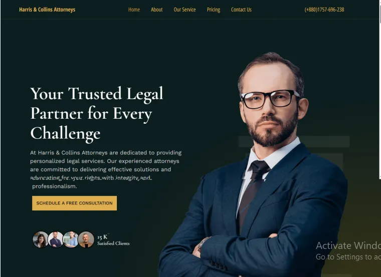 Law Firm Website (Booking)
